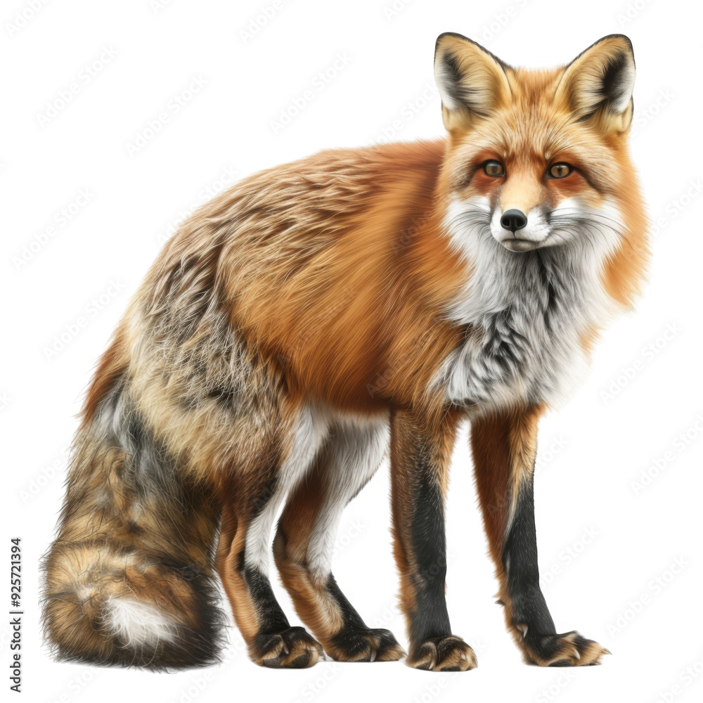 Fototapeta premium A Red Fox Standing