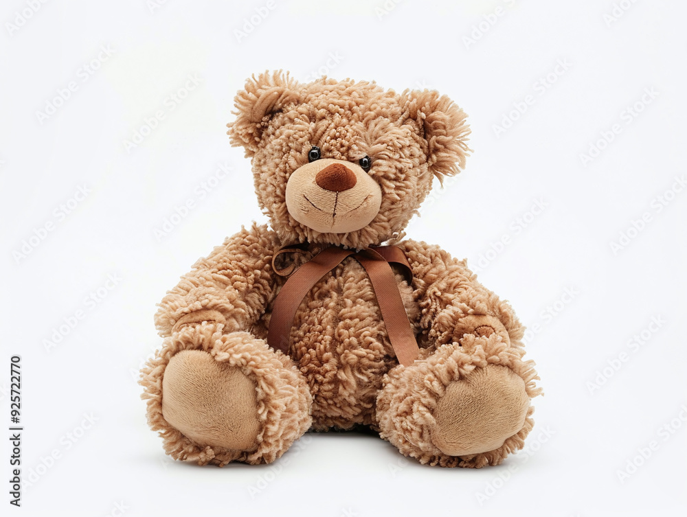 Brown teddy bear isolated on white. Brown teddy bear isolated on white.