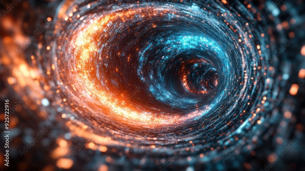 Data Vortex: 3D Search Engine Logo Illustration in Center, Symbolizing Information Retrieval Epicenter Data Vortex: 3D Search Engine Logo Illustration in Center, Symbolizing Information Retrieval Epicenter