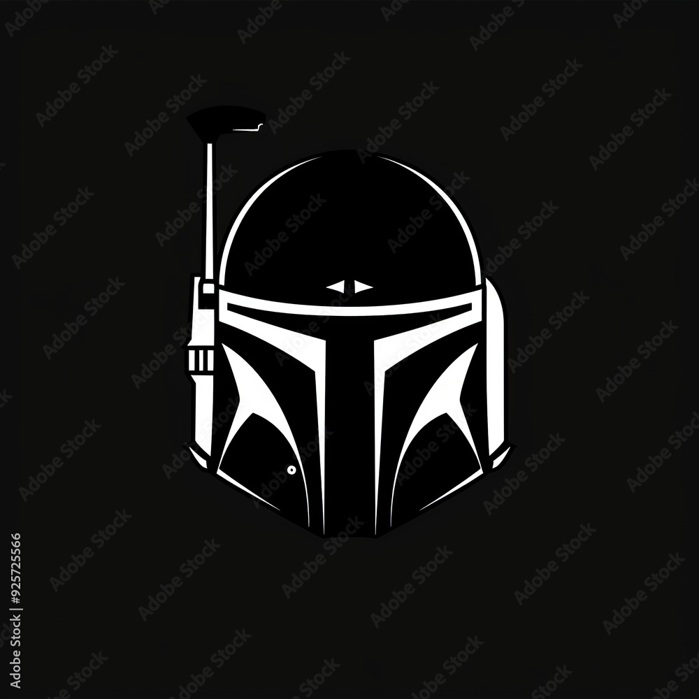 A simple black silhouette of the Star Wars A simple black silhouette of the Star Wars