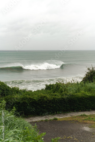 台風７号　稲村ヶ崎サーフィンBIGWAVES