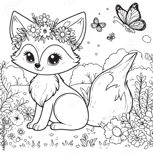 coloring book with animal