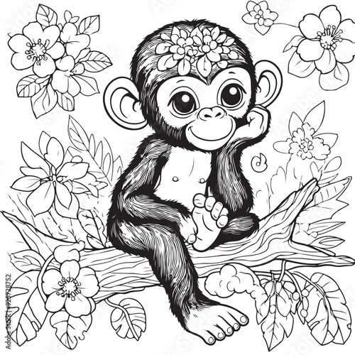Chimpanzee illustration, 