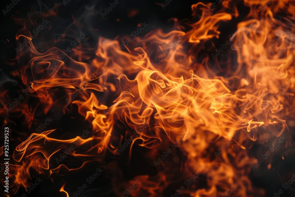 fire flames isolated on black background. fire flames isolated on black background.