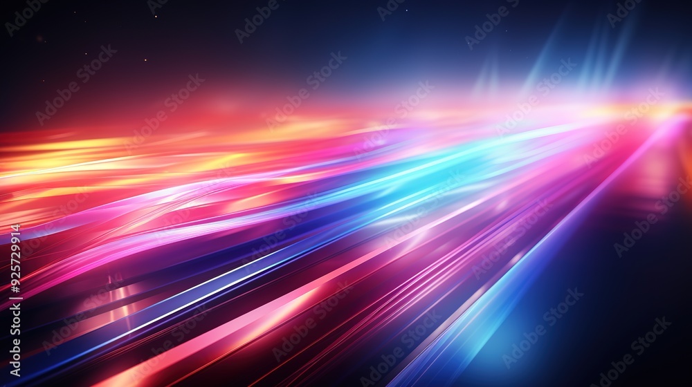 Abstract background of colorful lines and light streaks. Abstract background of colorful lines and light streaks.