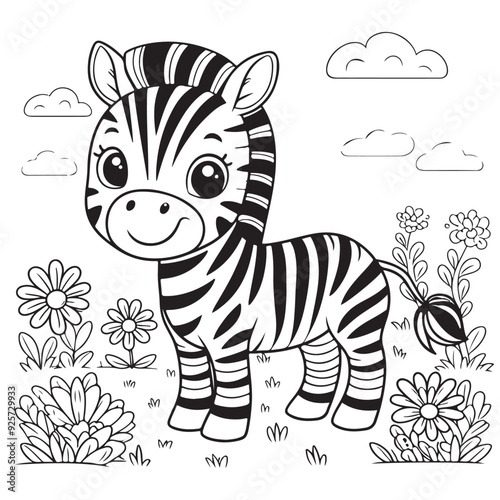 baby zebra cartoon