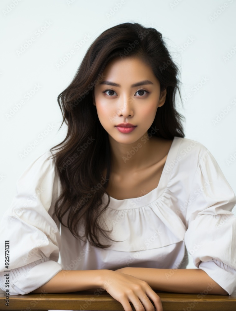 Beautiful portrait asian woman makeup of cosmetic, beauty of happy girl with face smile attractive isolated on white background, perfect with wellness and healthcare concept. Beautiful portrait asian woman makeup of cosmetic, beauty of happy girl with face smile attractive isolated on white background, perfect with wellness and healthcare concept.