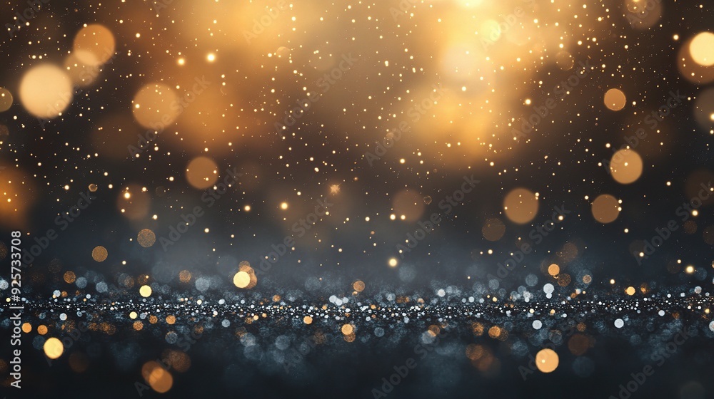 A bokeh background with delicate, twinkling light spots on a dark surface A bokeh background with delicate, twinkling light spots on a dark surface