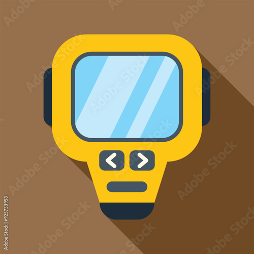 Electronic device with buttons and a screen displaying important information, used for various purposes in different industries