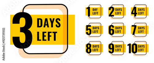 limited days left to go sign template for online shopping