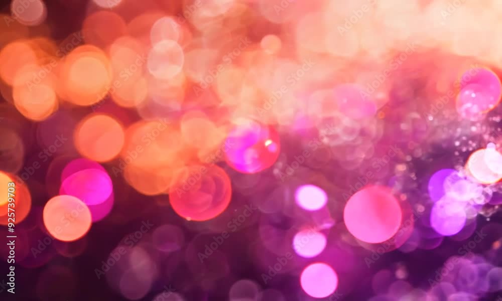 Abstract festive background with sparkling bokeh lights.