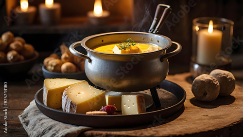Delicious Cheese Hot Foundue Melting 