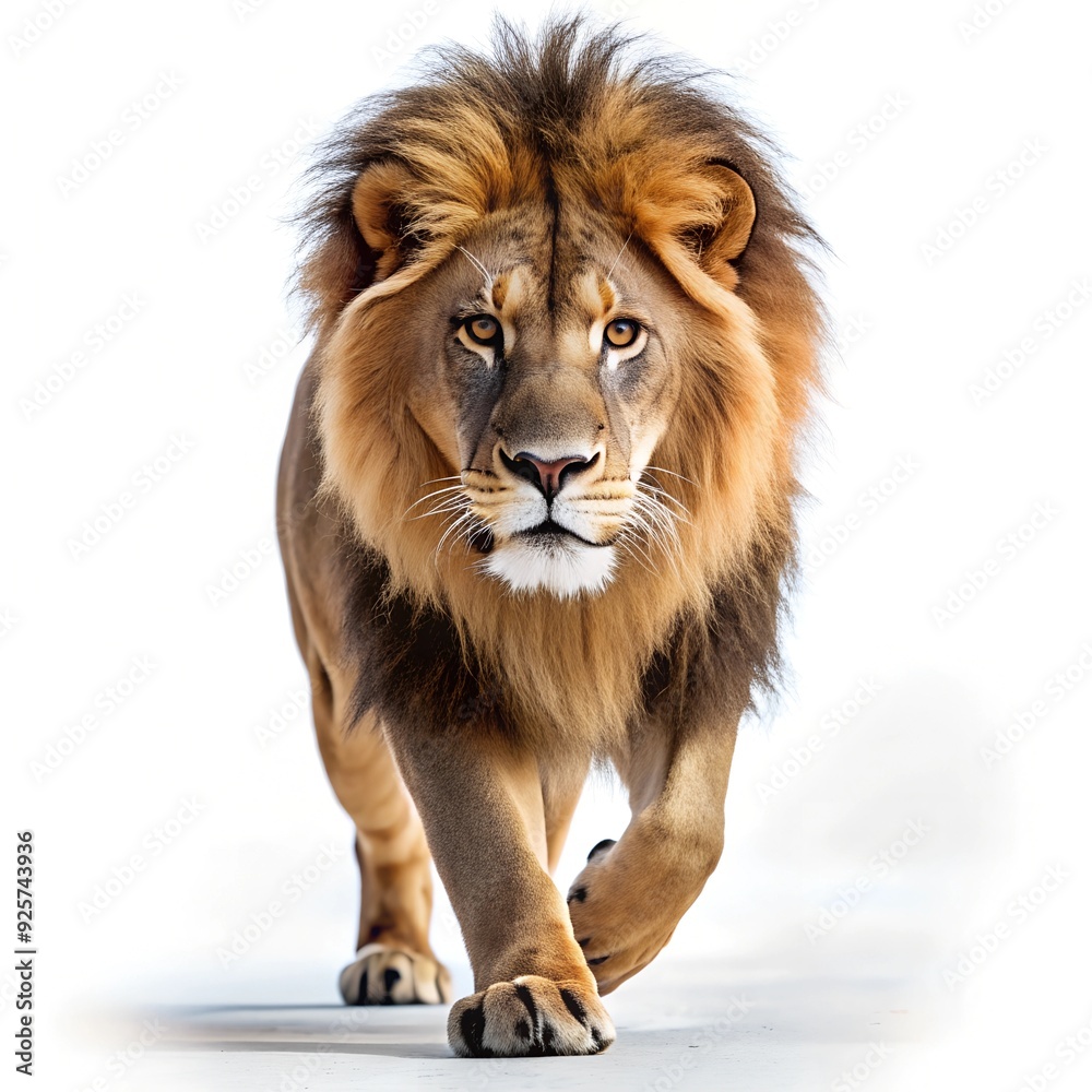 lion on white background lion on white background