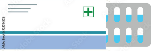 Medicine Strap icon, Medical pills with cover, Medical capsule and drugs, Healthcare and medicine, pharmaceutical symbols