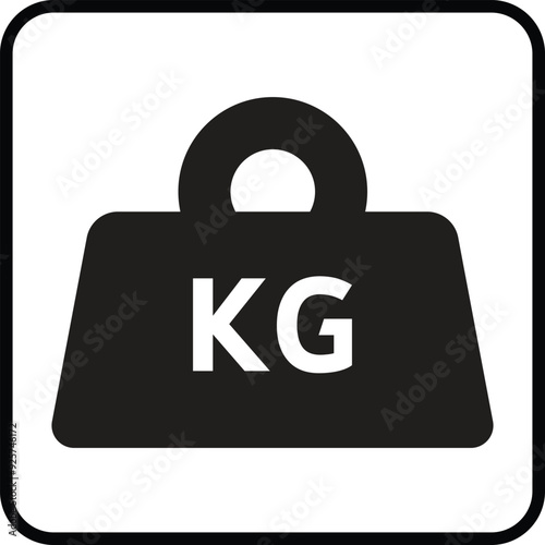 Heavy Weight icon, Weight Icon, Mass symbol, Weight kilogram icon, Heavy weight sign,