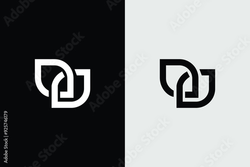  Minimal elegant monogram abstract Flower logo design simple and unique, flower vector icon illustration