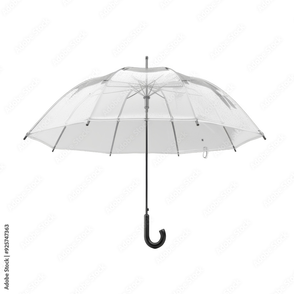 Transparent Umbrella with Raindrops Transparent Umbrella with Raindrops