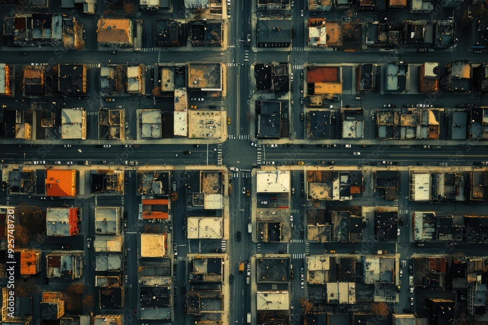 Architecture - Neatly arranged buildings and streets Architecture - Neatly arranged buildings and streets