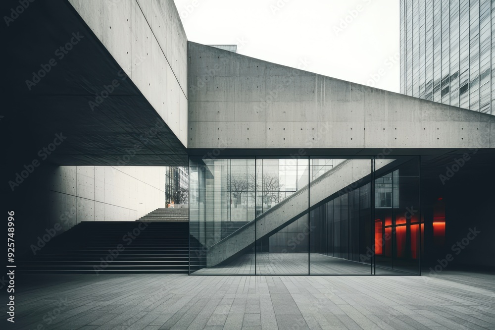 Obraz premium Architecture - A minimalist concrete structure