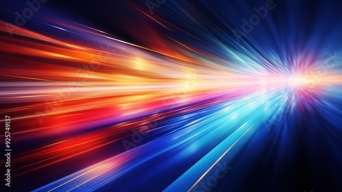 Abstract background with colorful lines converging in the center.