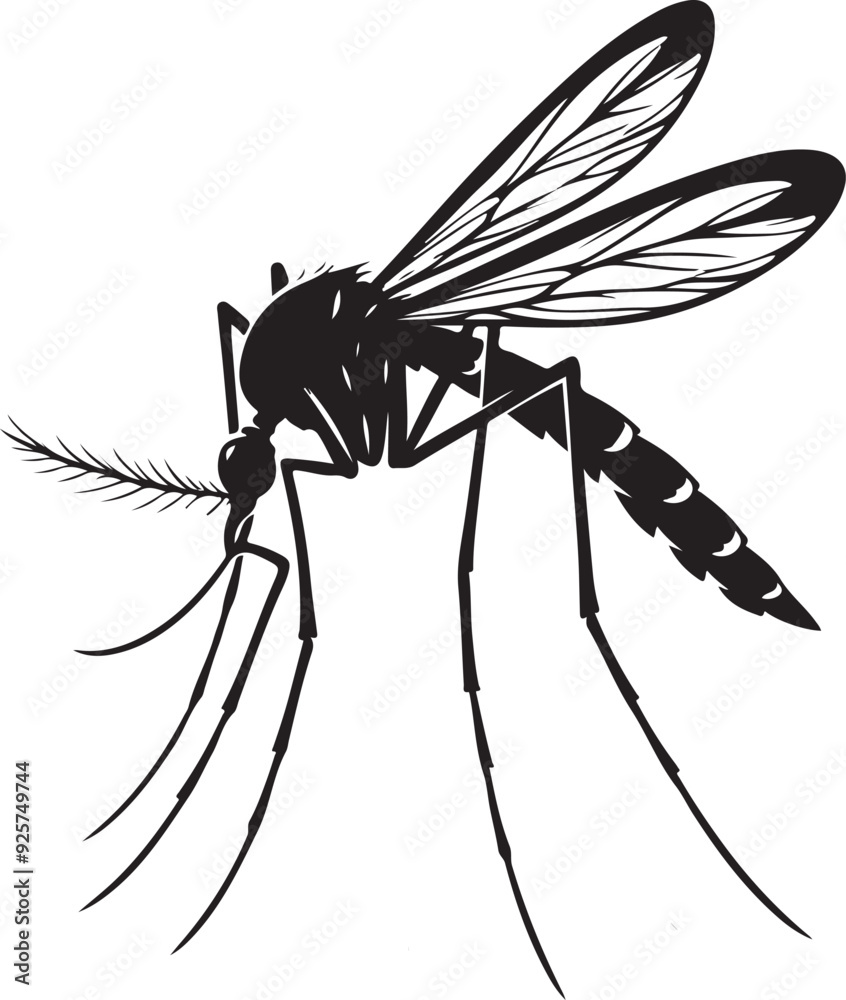 simple mosquitoes silhoutte vector style art illustration simple mosquitoes silhoutte vector style art illustration