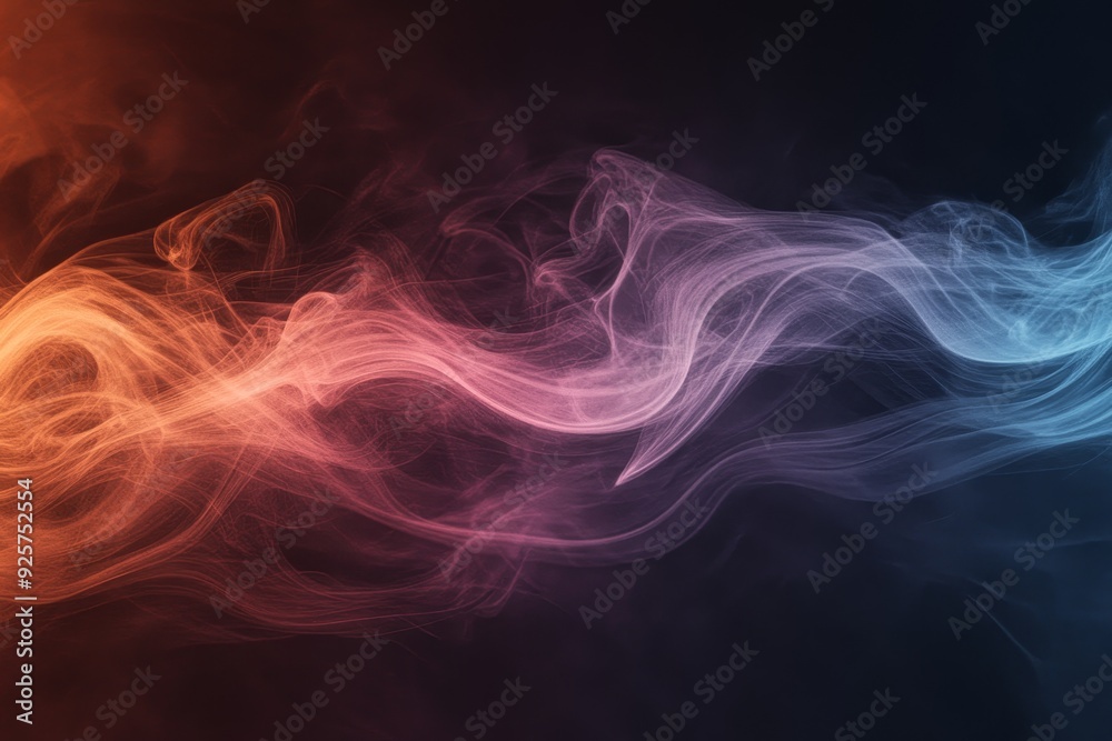 Fototapeta premium Eerie Smoke-Like Abstract Background in Dark Hues