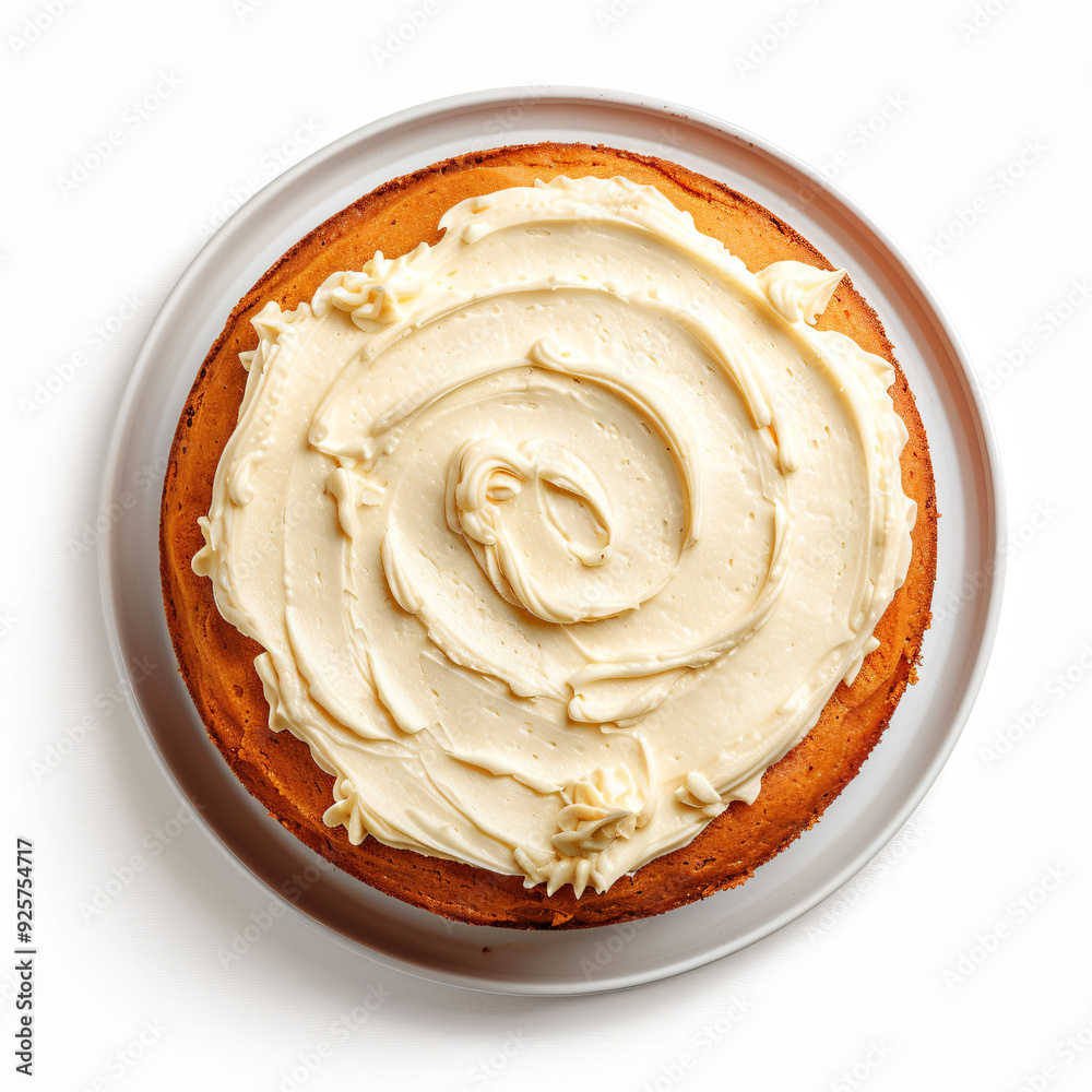 a cake with frosting on a plate a cake with frosting on a plate