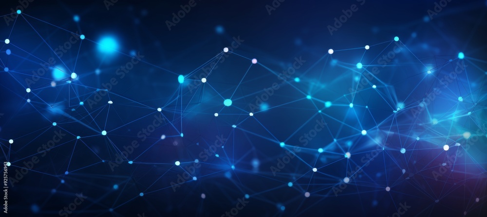 Abstract blue digital background with glowing network connections and global connection concept on a dark blue backdrop. Abstract technology, internet, or business theme vector illustration design ele Abstract blue digital background with glowing network connections and global connection concept on a dark blue backdrop. Abstract technology, internet, or business theme vector illustration design ele
