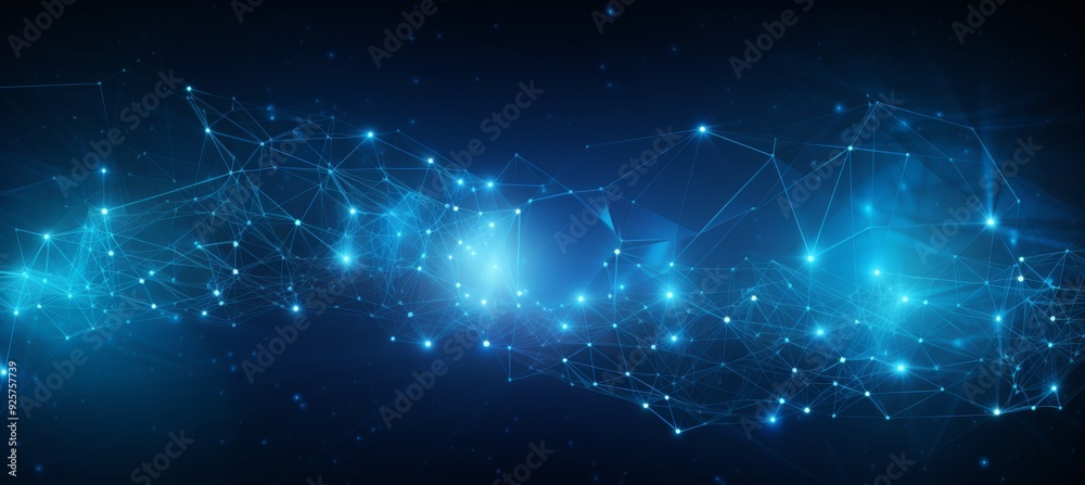 Abstract blue digital background with glowing network connections and global connection concept on a dark blue backdrop. Abstract technology, internet, or business theme vector illustration design ele Abstract blue digital background with glowing network connections and global connection concept on a dark blue backdrop. Abstract technology, internet, or business theme vector illustration design ele