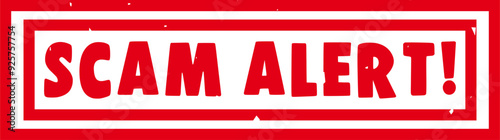 Scam alert! Red stamp tentang