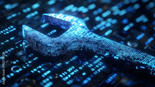 Digital Wrench - Concept of Technology Repair, Troubleshooting, and Maintenance.
