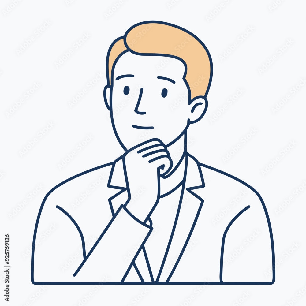 Professional Business man icon vector art illustration
Professional Business man icon vector art illustration