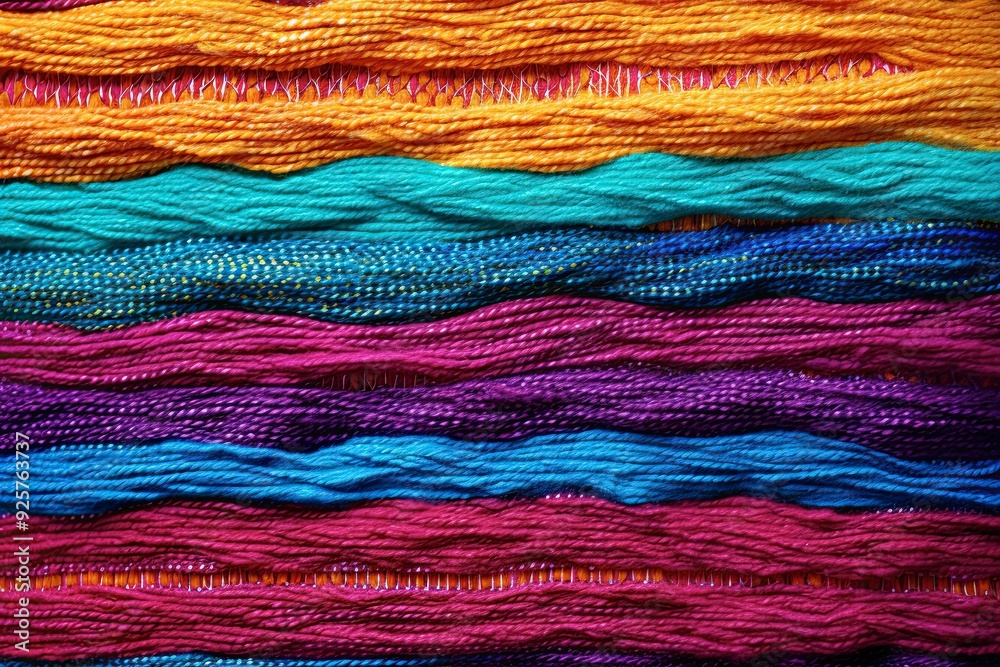 Vibrant Threads. Latin Tapestry. Colorful Woven Textile Background Vibrant Threads. Latin Tapestry. Colorful Woven Textile Background