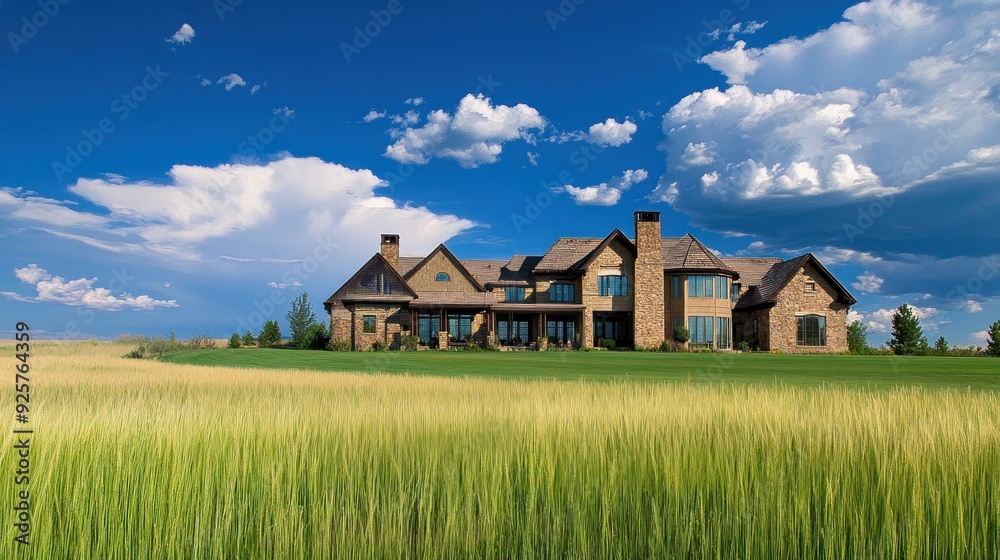 Modern Luxury Home in a Field Modern Luxury Home in a Field