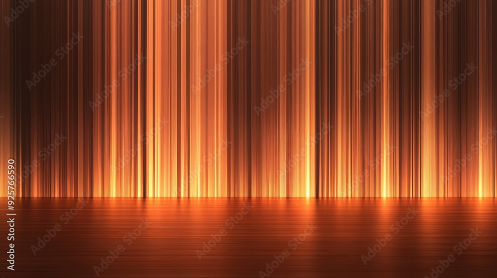 Naklejka premium Vibrant Orange & Brown Gradient Background with Glowing Light Noise Texture for Dark Banner Design - Digital Illustration