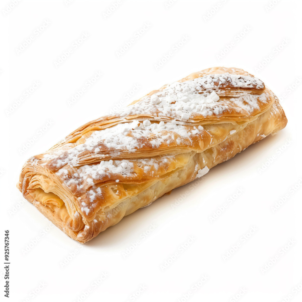 a pastry with powdered sugar on top a pastry with powdered sugar on top