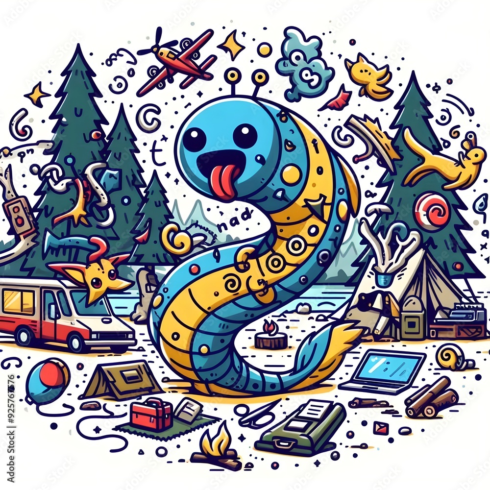 Camping with a Doodle Monster Camping with a Doodle Monster
