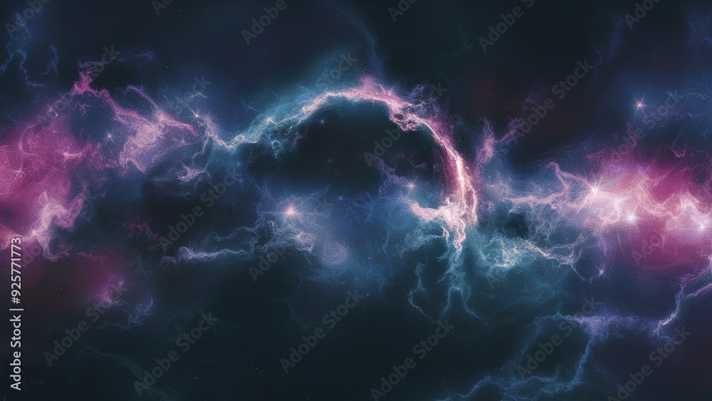Colorful abstract space nebula background. Cosmic background with stars Colorful abstract space nebula background. Cosmic background with stars