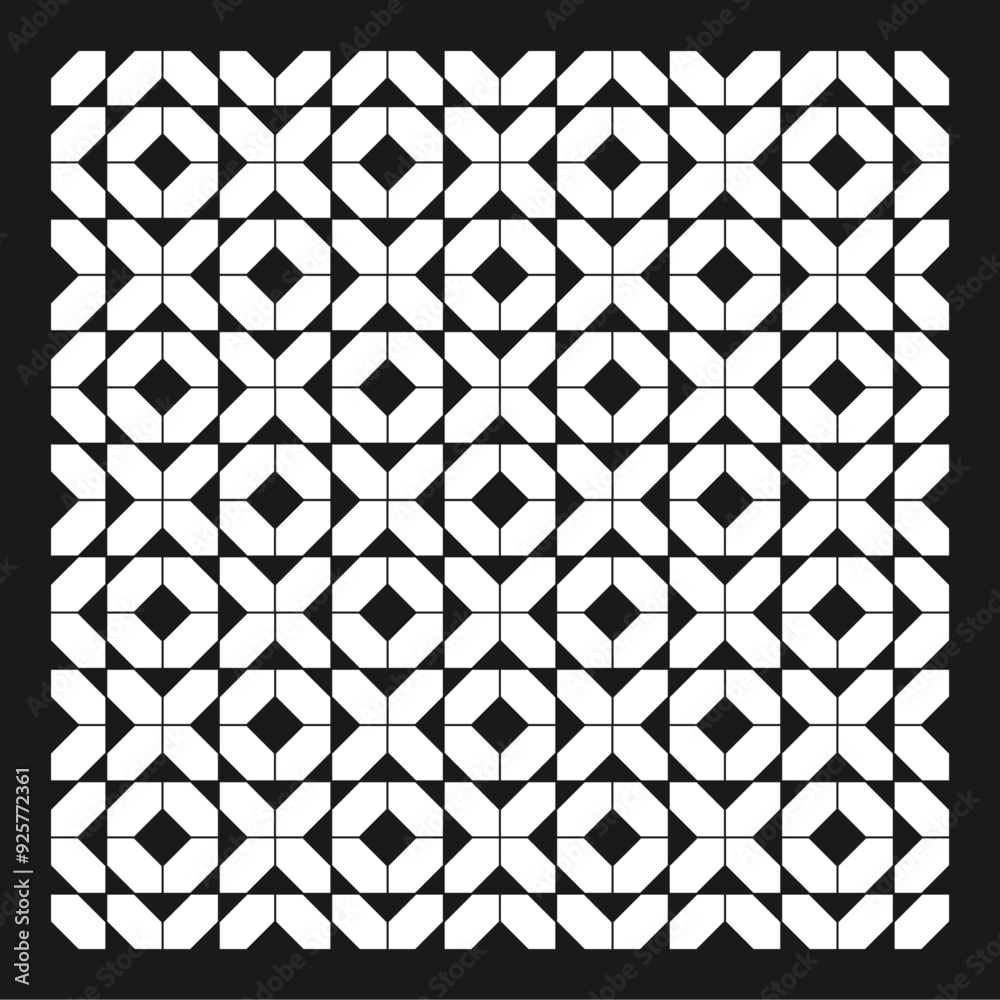 Black and white seamless geometric pattern Black and white seamless geometric pattern