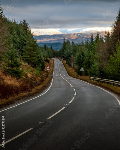 Road through Invergarry photo