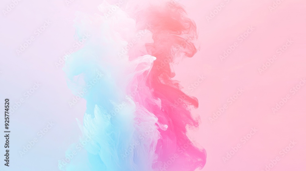 Fototapeta premium Ethereal Pastel Dreams - Soft Gradient with Gentle Transition in Pastel Tones