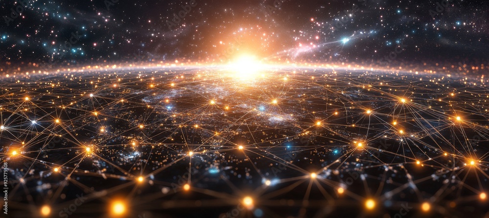 Abstract digital background with glowing network connections and a global map, symbolizing technology, connectivity, data transfer, and cyber security in a futuristic style Abstract digital background with glowing network connections and a global map, symbolizing technology, connectivity, data transfer, and cyber security in a futuristic style