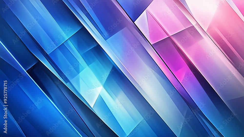 Obraz premium Trendy geometric design Blue abstract background