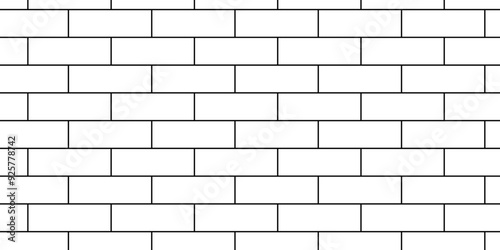 Abstract background of white brick masonry. Vector illustration. Overlay template. set of graphics elements drawing for architecture and landscape