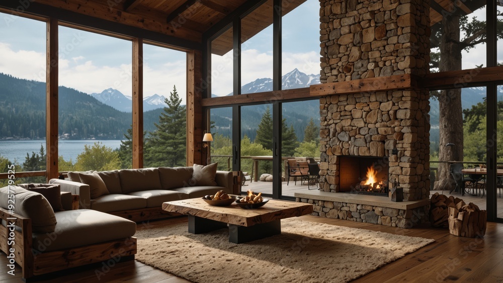 modern cabin in the mountains with a rustic yet contemporary feel modern cabin in the mountains with a rustic yet contemporary feel