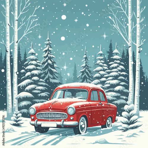 car in the snow
