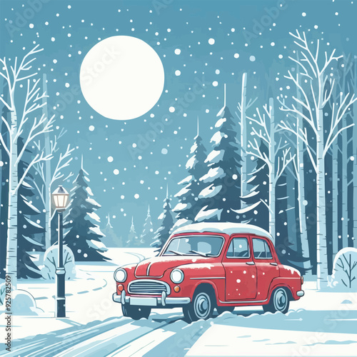 car in the snow