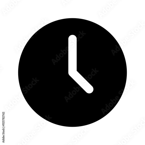 clock glyph icon