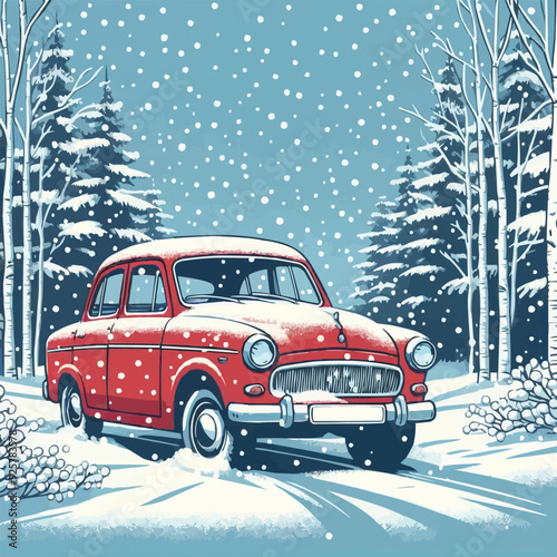 car in the snow