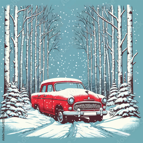car in the snow